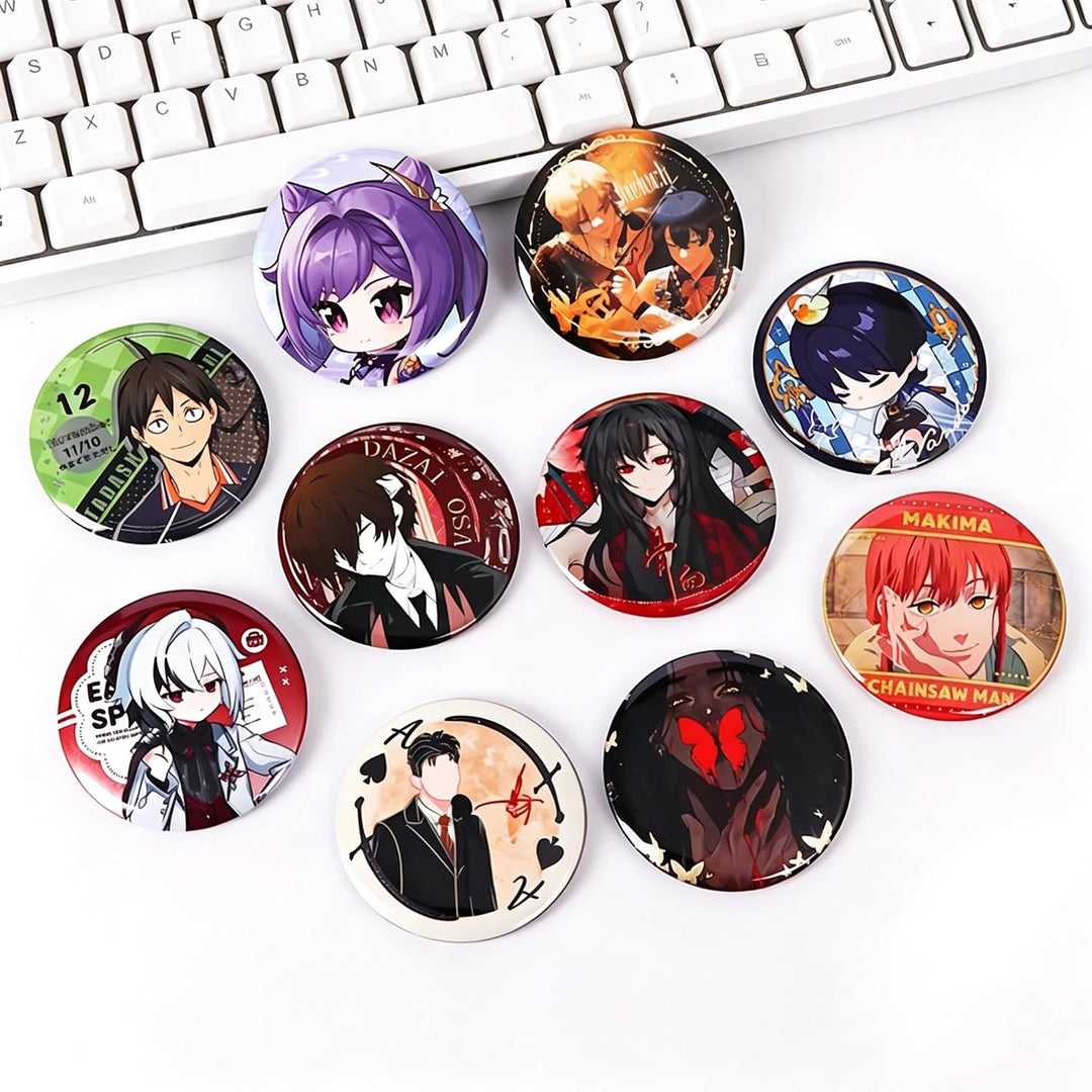 100 Stück 58mm/2.25 Inch Leere Schaltfläche Abzeichen Teile für Buttonmaschine, Metall Anstecknadeln