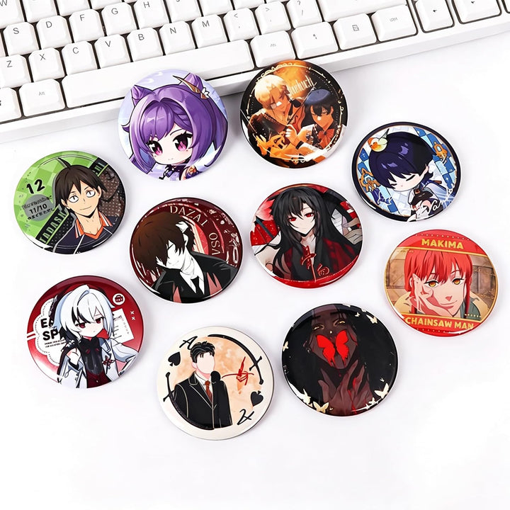 100 Stück 58mm/2.25 Inch Leere Schaltfläche Abzeichen Teile für Buttonmaschine, Metall Anstecknadeln