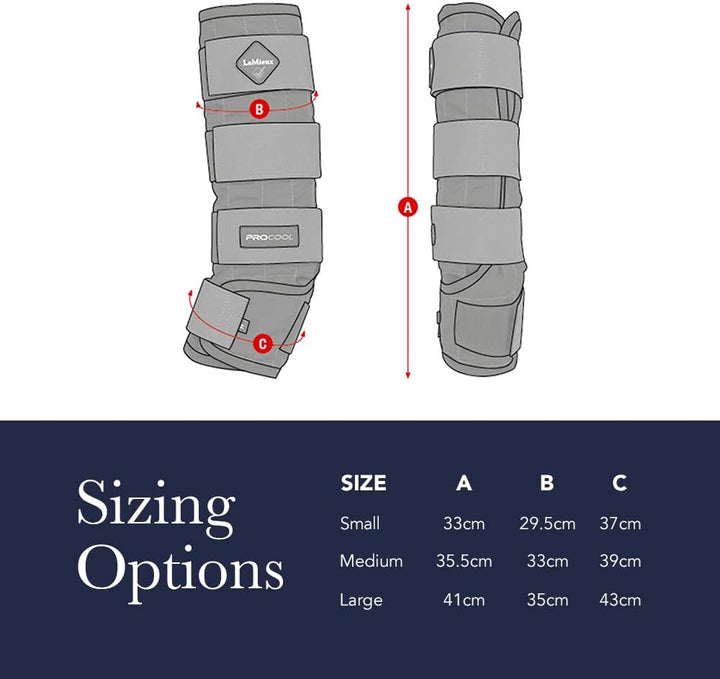 LeMieux Tendon Chill Boots Kühlgamaschen schwarz, Grösse:OneSize blue (silver), blue (silver)