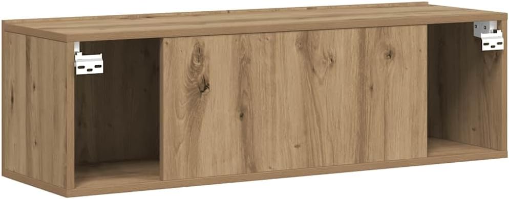 vidaXL TV-Wandschrank Artisan-Eiche 100x30x30 cm Holzwerkstoff, HiFi-Schrank, TV-Konsole, TV-Möbel,