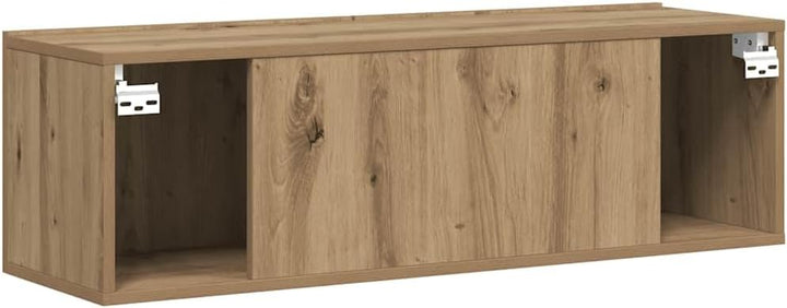 vidaXL TV-Wandschrank Artisan-Eiche 100x30x30 cm Holzwerkstoff, HiFi-Schrank, TV-Konsole, TV-Möbel,