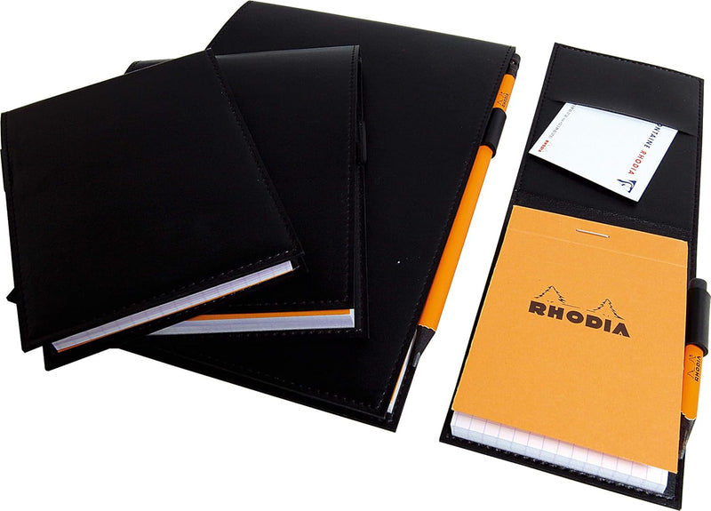 Rhodia 218199C ePURE N°19 Notizblock (mit Schutzhülle aus Kunstleder, 22 x 32,5 cm, 80g, elfenbein,