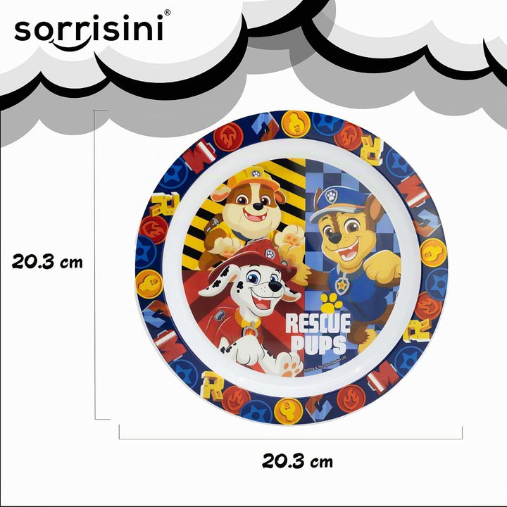 Kindergeschirr set Paw Patrol, Wiederverwendbares Babygeschirr Set, Kinder Essgeschirr, Microwaveabl