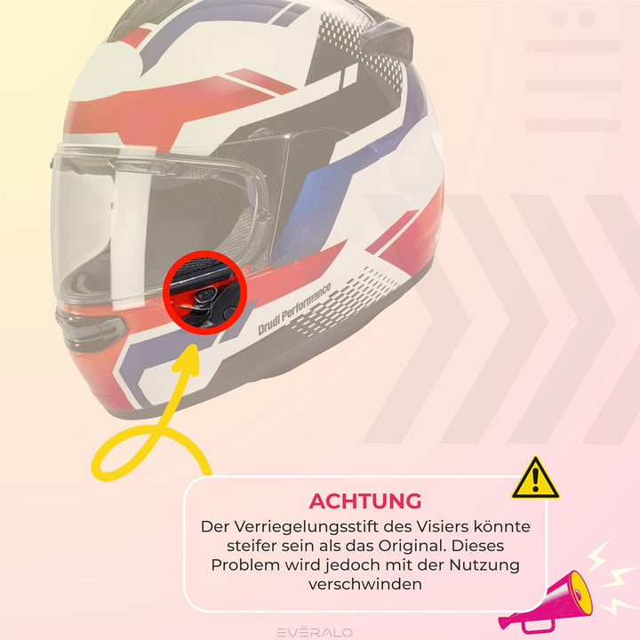 Everalo Kompatibel mit Arai Rx7v Visier - Vas v - Chaser X - Rx7x - Quantum X - Signet X - Defiant X