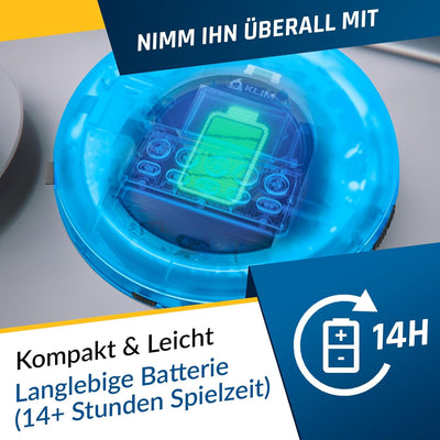 KLIM Nomad CD Player Bluetooth - Tragbarer CD-Player Discman mit langlebigem Akku - Inklusive Kopfhö