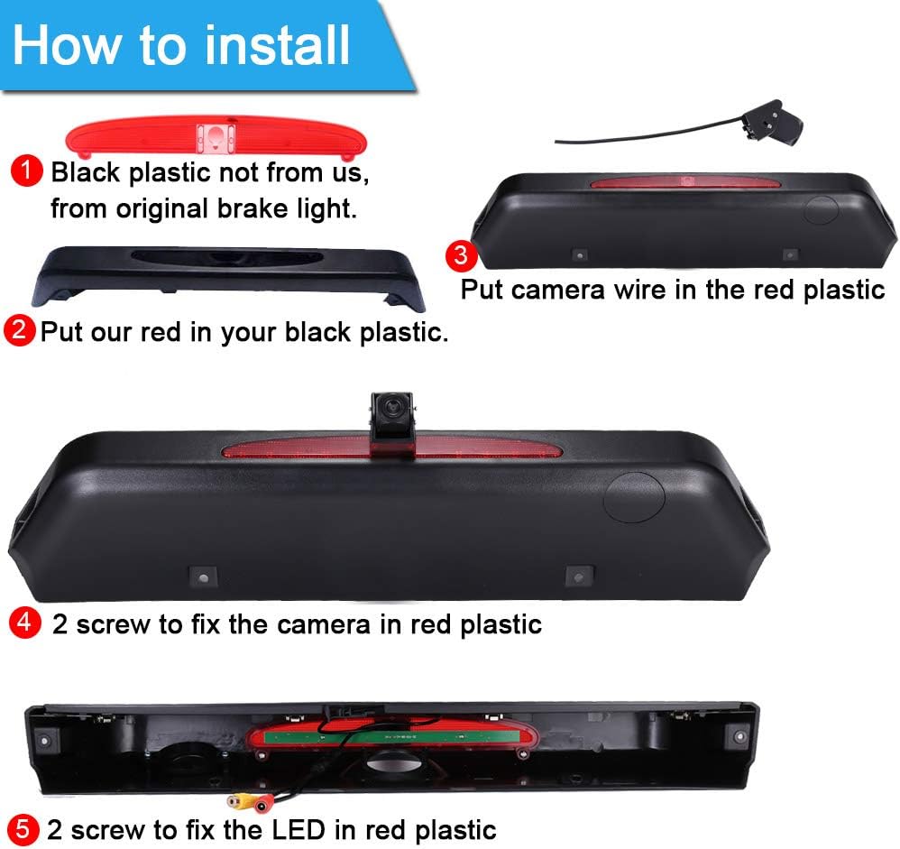 Auto Dritte Dachoberseitenbremse-Lampenkamera Bremslicht-hintere Ansicht-Unterstützungskamera, Ersat
