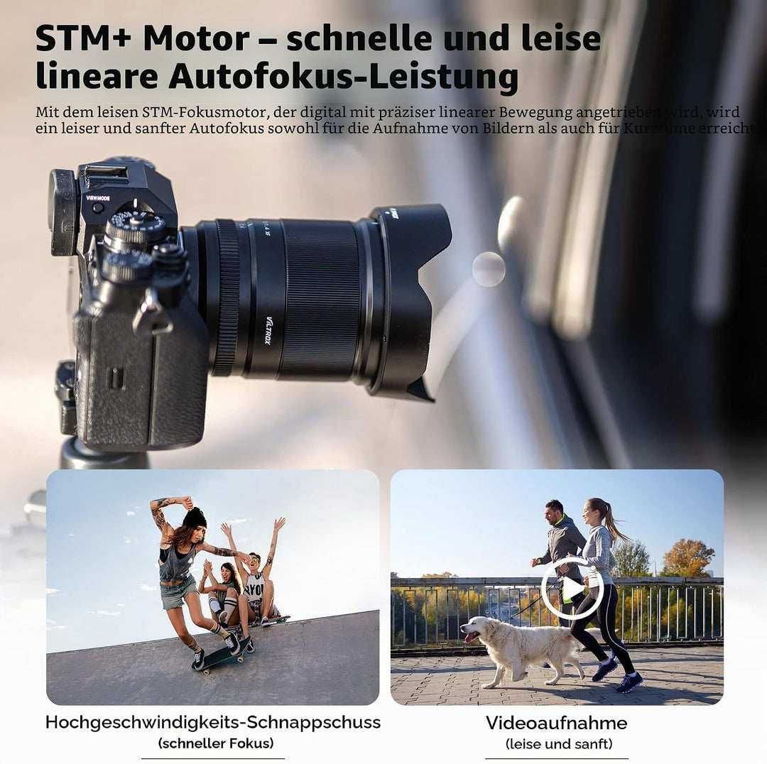 VILTROX 13mm f/1.4 F1.4 E Mount Objektiv, Ultraweitwinkel APS-C AF Prime Objektiv für Sony E-Mount s