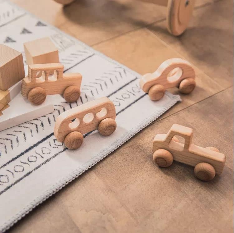 Woodily Wooden Toys - Holzspielzeug Holzautos für Kinder Junge Mädchen ab 0 Monate, Nachhaltig, Mont