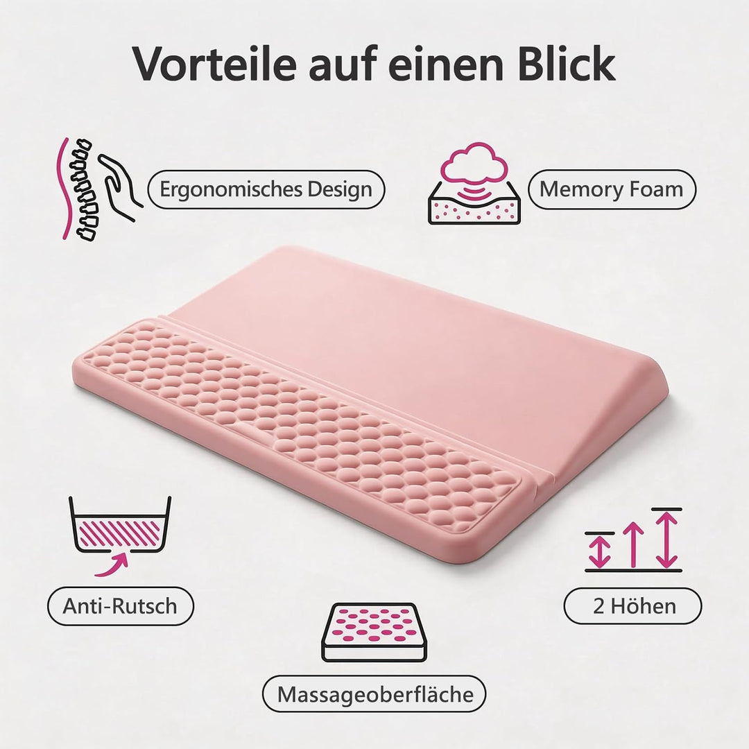 DULCE DOM Ergonomische Handgelenkauflage für Tastatur | Memory-Schaum mit rutschfester Unterseite |