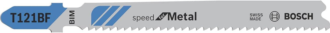 Bosch Professional 25x Stichsägeblatt T 121 BF Speed for Metal (für Stahlbleche, Zubehör Stichsäge)