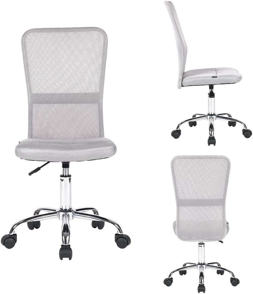 Mingone Bürostuhl Ergonomisch Schreibtischstuhl aus Mesh Höhenverstellbarer Drehstuhl 360° Drehbarer