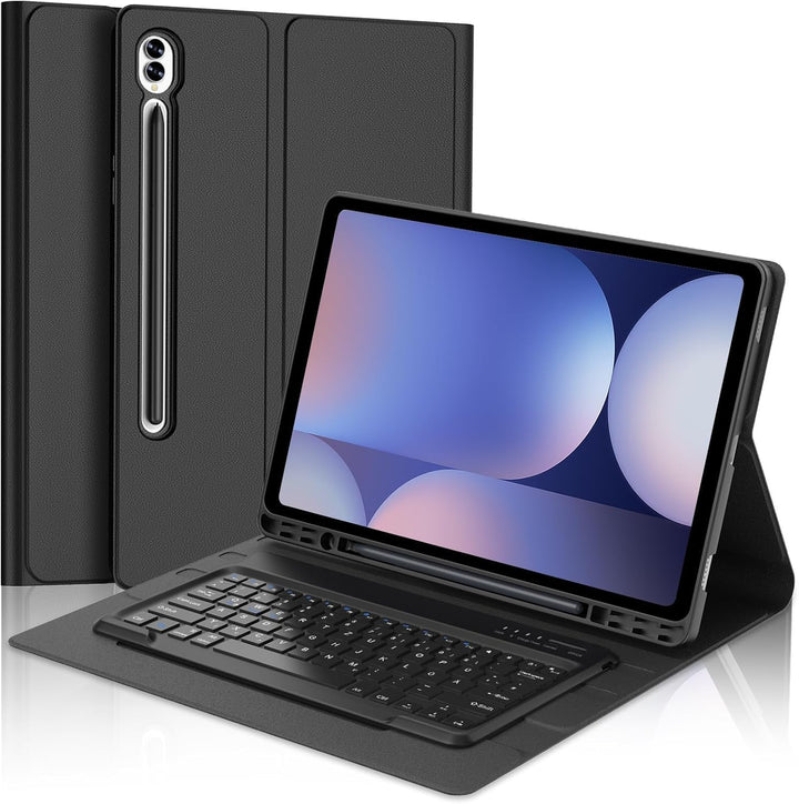 Tastatur Hülle für Samsung Galaxy Tab S10 Ultra/S9 Ultra 14.6 Zoll, QWERTZ Deutscher, Keyboard Cover