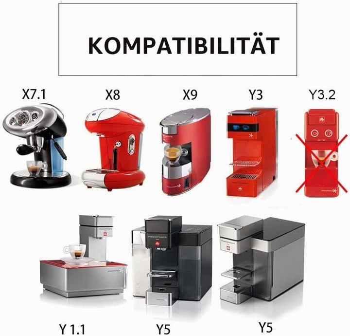 Wiederbefüllbare Illy Kaffeekapsel aus Edelstahl zum Nachfüllen,Edelstahl Filterkapsel für Illy X9 X