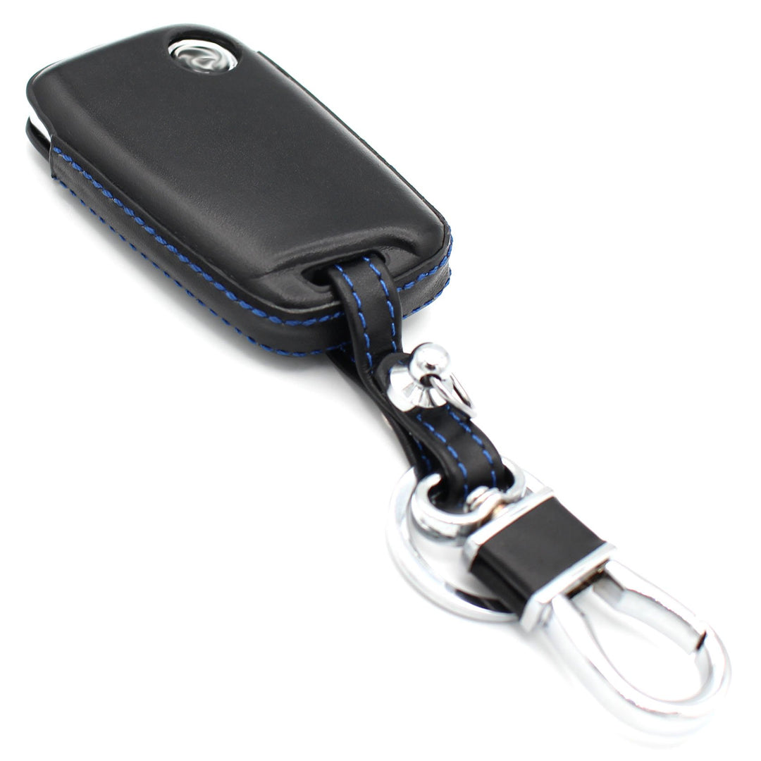 Finest Folia Leder Schlüssel Hülle VD (Nur Keyless Go) von Finest-Folia GmbH (Schwarz Blau), Schwarz