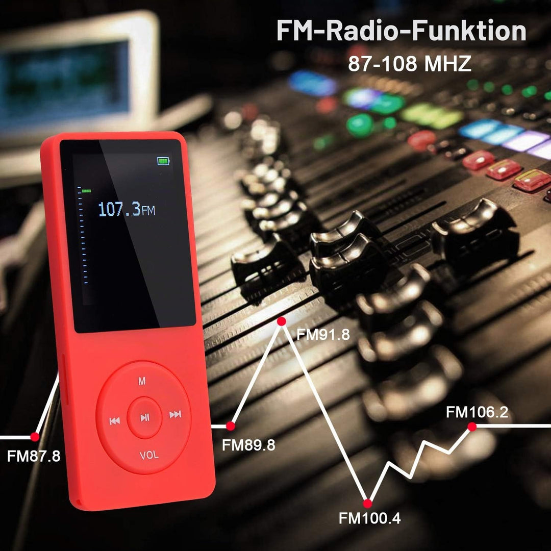 8GB Tragbare MP3 Musik Player, Support bis zu 64GB SD Speicherkarte, Lossless Sound HiFi MP3 Player,