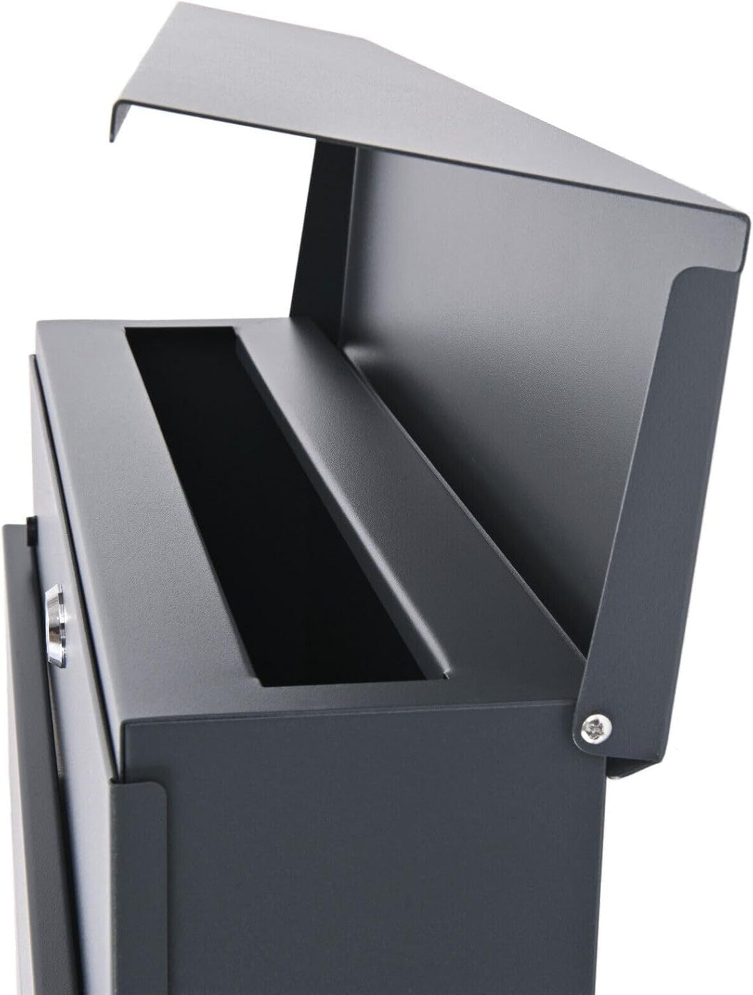 Verda Designer Briefkasten mit Zeitungsrfach, Postkasten, Wandbriefkasten, 2X Schlüssel, abschliessb