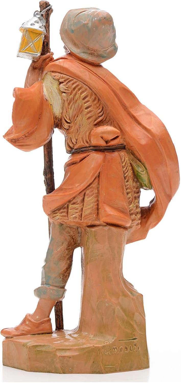Holyart Krippen von Fontanini: Hirte mit Laterne 17cm, Fontanini