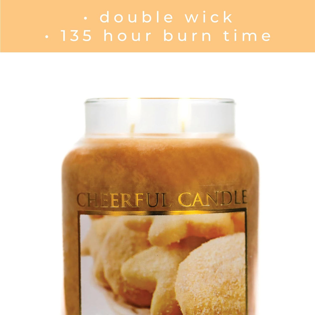 A Cheerful Giver Gourmet Sugar Cookies Jar Candle, 24-Ounce 24oz, 24oz