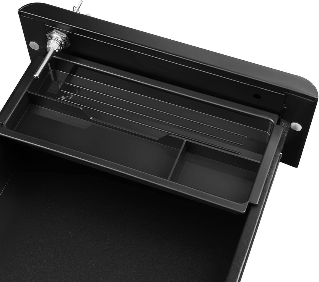 SONGMICS Rollcontainer, Aktenschrank, Büroschrank mit Rollen, Schreibtisch, Unterschrank, abschliess