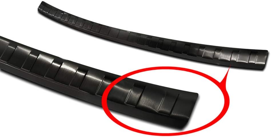 Avisa Schwarz Edelstahl Heckstossstangenschutz kompatibel mit Volkswagen Golf VIII HB 5-türer 2020-