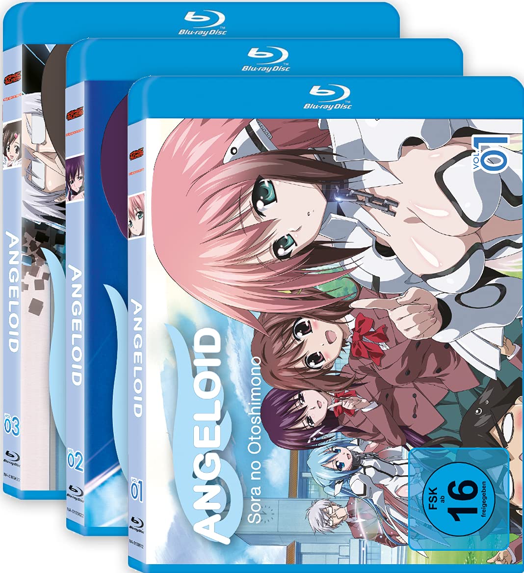 Angeloid - Sora no Otoshimono - Staffel 1 - Gesamtausgabe - Bundle - Vol.1-3 - [Blu-ray], Blu-ray