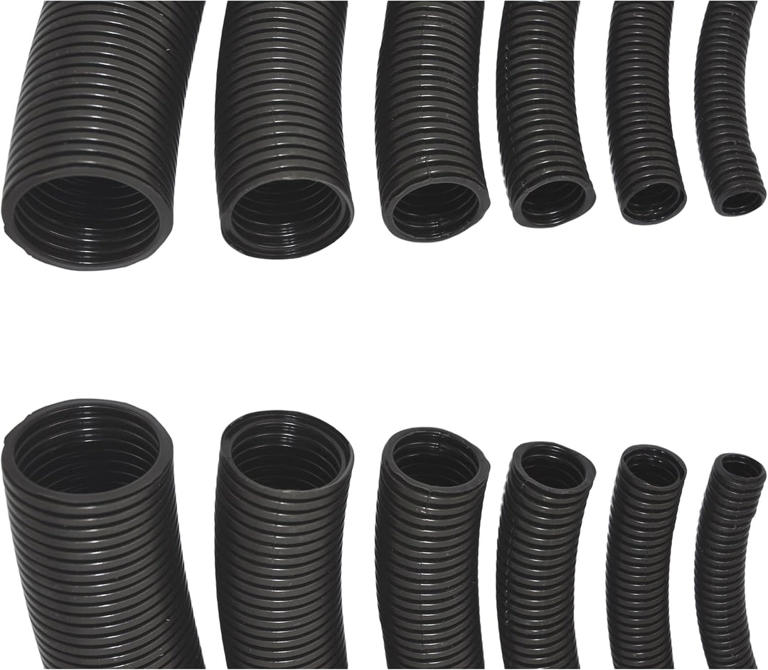 Megaastore Flexibles Leerrohr Wellrohr 750N Schwarz| Klassifizierung M16 M20 M25 M32 M40 M50 Kabelsc
