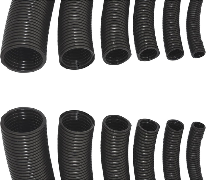 Megaastore Flexibles Leerrohr Wellrohr 750N Schwarz| Klassifizierung M16 M20 M25 M32 M40 M50 Kabelsc