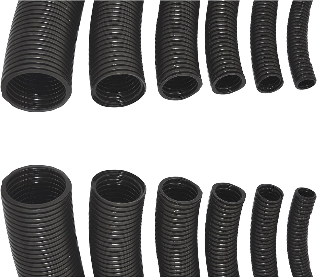 Megastore Flexibles Leerrohr Wellrohr 750N Schwarz| Klassifizierung M16 M20 M25 M32 M40 M50 Kabelsch