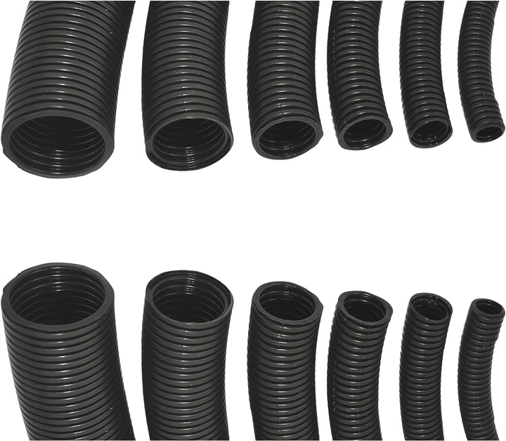 Megastore Flexibles Leerrohr Wellrohr 750N Schwarz| Klassifizierung M16 M20 M25 M32 M40 M50 Kabelsch