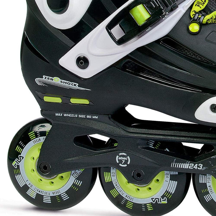 FILA Nrk Fun Inline Skate 42 BLACK/YELLOW/MAGENTA, 42 BLACK/YELLOW/MAGENTA