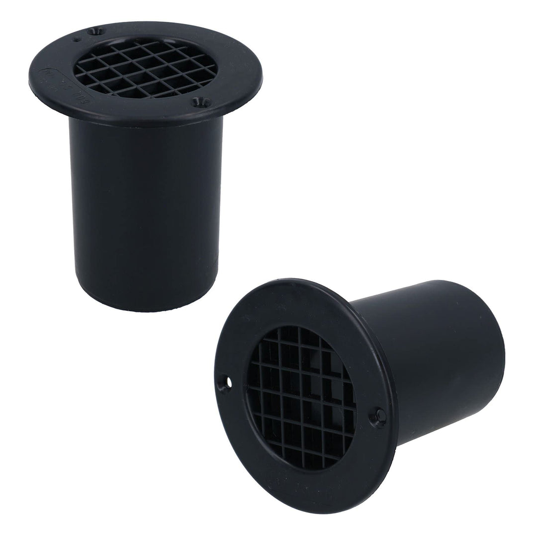AB Tools Gas-Bodenlüftung, 75 mm langer Flansch, Wohnwagen, Van, Umbau Wohnmobil 2 Vents, 2 Vents