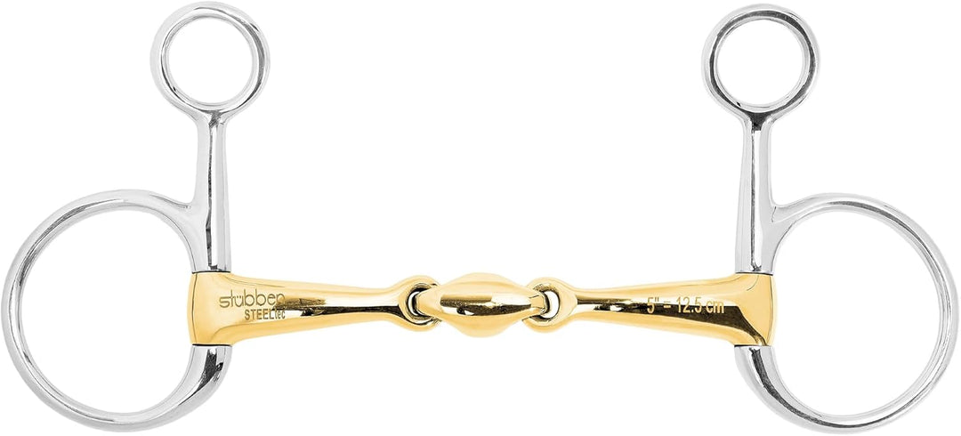 Stübben Gebiss 2235 Baucher-Trense doppelt gebrochen 12,5 cm - 16 mm - Sweet Copper, 12,5 cm - 16 mm