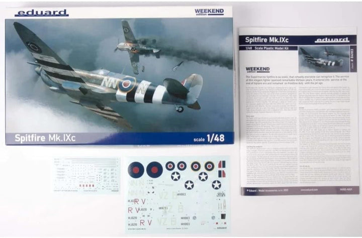 Eduard EDK84183 Kit 1:48 Weekend-Spitfire Mk.IXc Modell, geformte Farbe