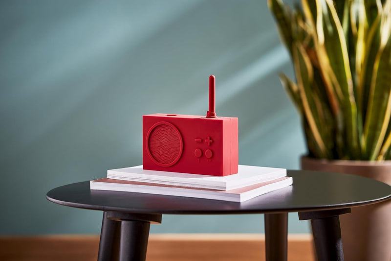 Lexon TYKHO 3 Tragbarer Bluetooth Lautsprecher mit FM Radio, Wasserdicht und Wiederaufladbarer Akku
