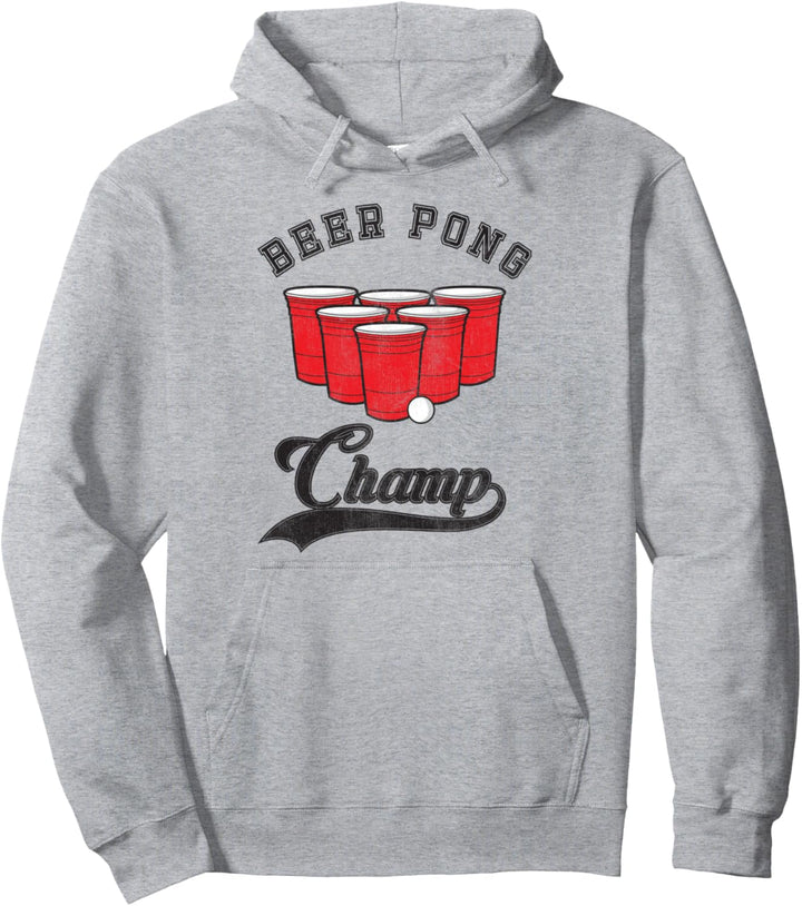 Drinking Beer Pong Champ Pullover Hoodie