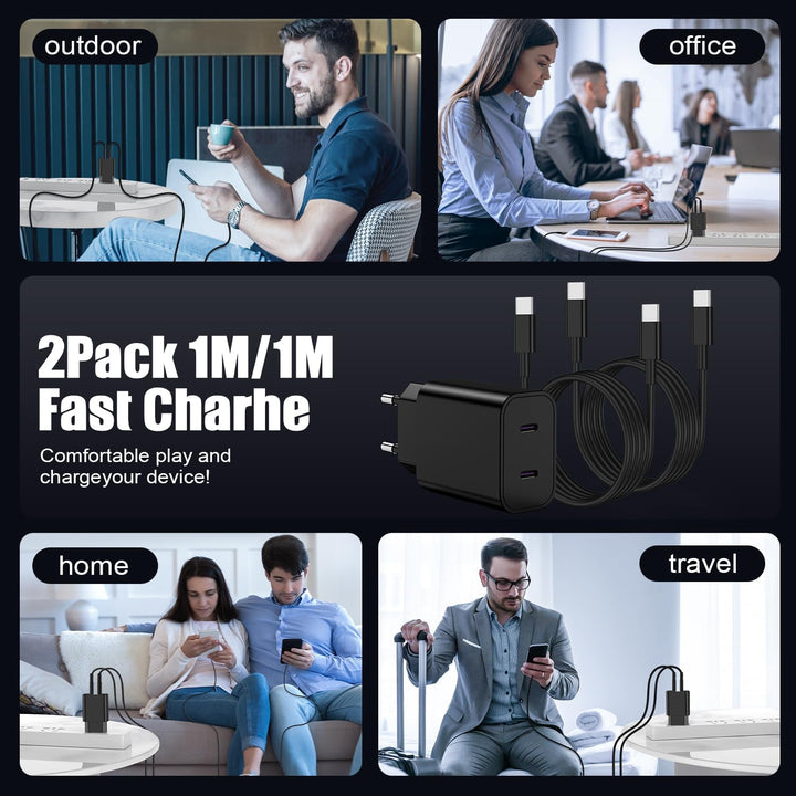 Essri 45W USB C Ladegerät Schnellladegerät für Galaxy S25 S24 S23 S22 S21 Ultra,Usb C Schnellladekab