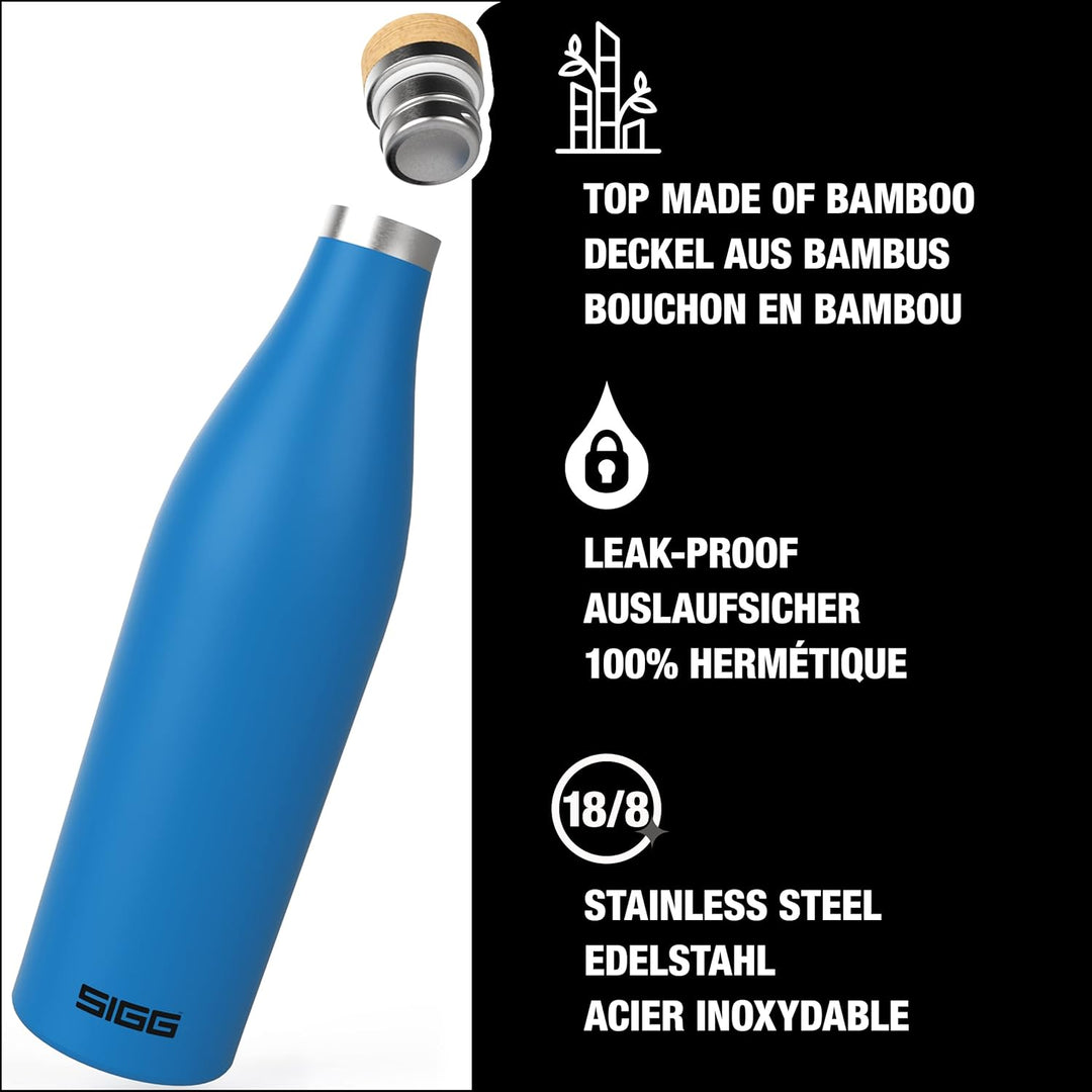SIGG - Isolierte Trinkflasche - Meridian - Auslaufsicher - Extra schlank - BPA-frei - Plastikfrei -