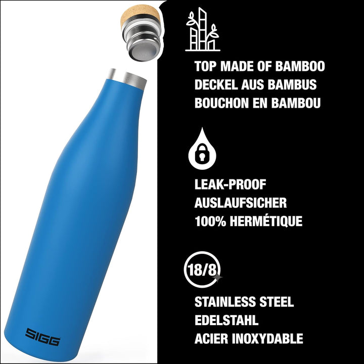 SIGG - Isolierte Trinkflasche - Meridian - Auslaufsicher - Extra schlank - BPA-frei - Plastikfrei -