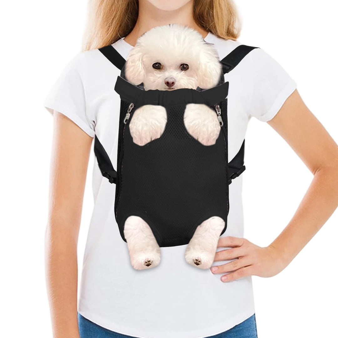 FEimaX Hunde Rucksack Hundetragetasche Verstellbar Frontrucksäcke Atmungsaktiv und Bequem Haustier T