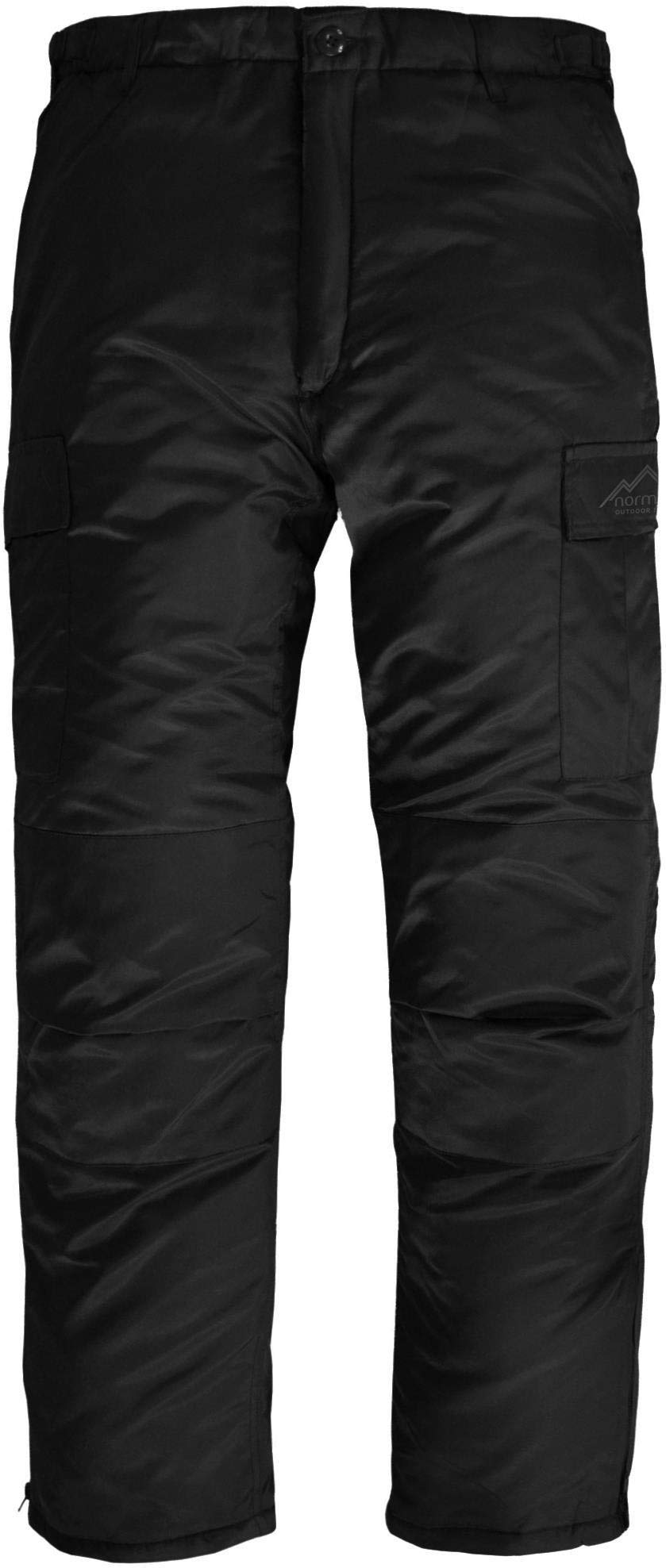 normani Winter Thermohose gefütterte, stark Wasserabweisende Schneehose Dunkelschwarz M, Dunkelschwa