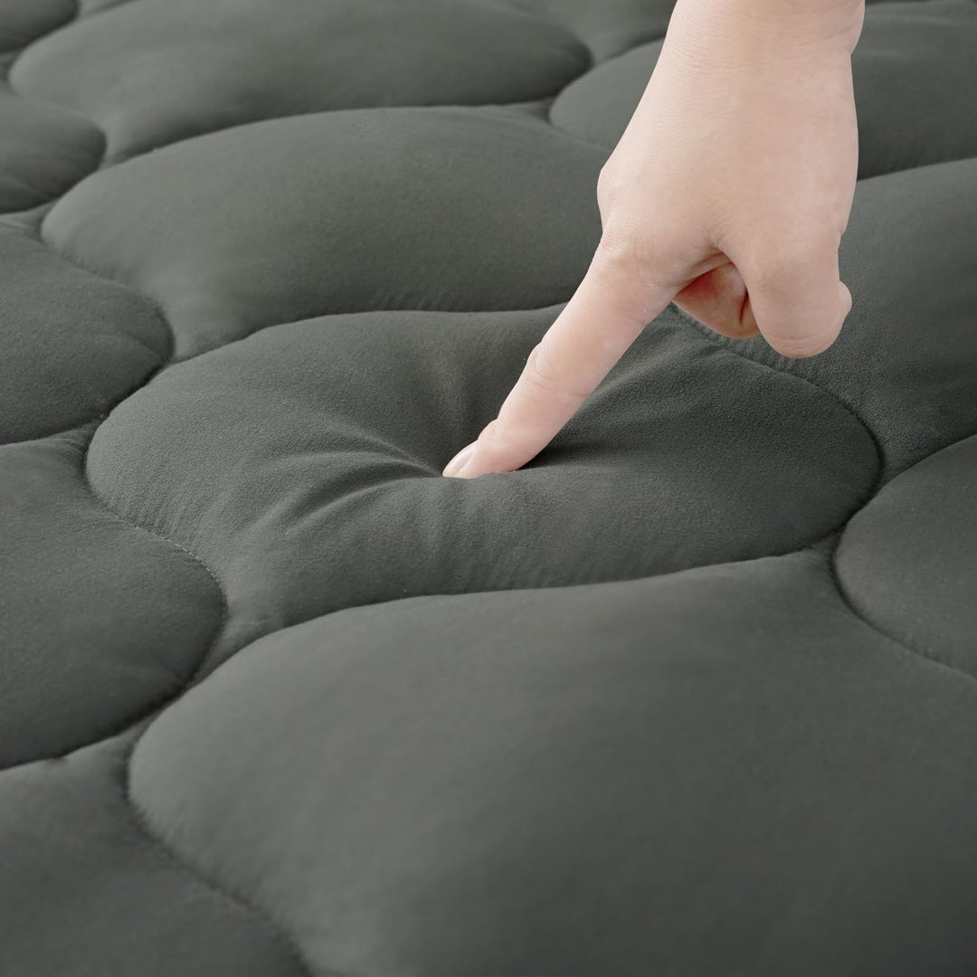 DUANDUAN Matratzen Topper 140x200cm,weicher Topper, Matratzenauflage mit tiefen Taschen,Maschinenwas