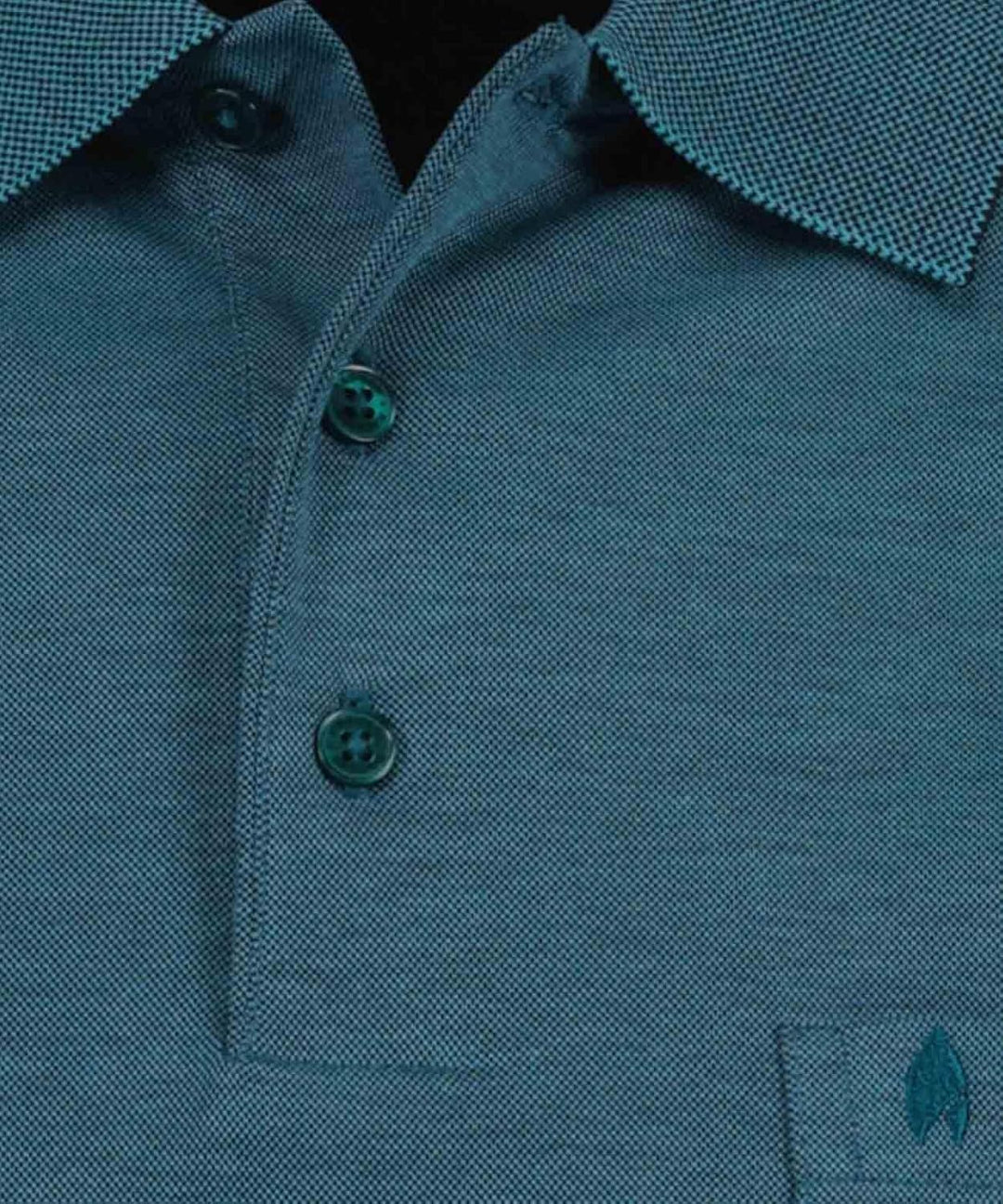 RAGMAN Herren Softknit-Polo mit Brusttasche, Langarm S Dunkelgrün-357, S Dunkelgrün-357