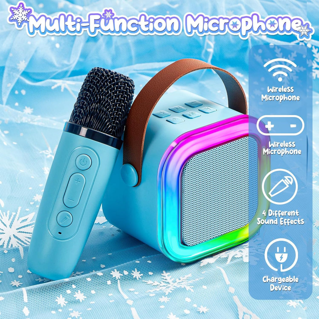 G.C ELSA Eiskönigin Spielzeug Geschenk für Mädchen 4 5 6 7 8 Jahre, Mini Karaoke Maschine mit Kinder