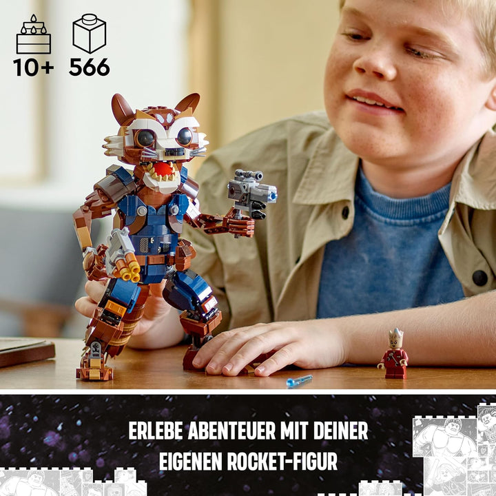 LEGO Marvel Rocket & Baby Groot, baubares Superhelden-Spielzeug für Kinder aus Marvel Studios' Guard