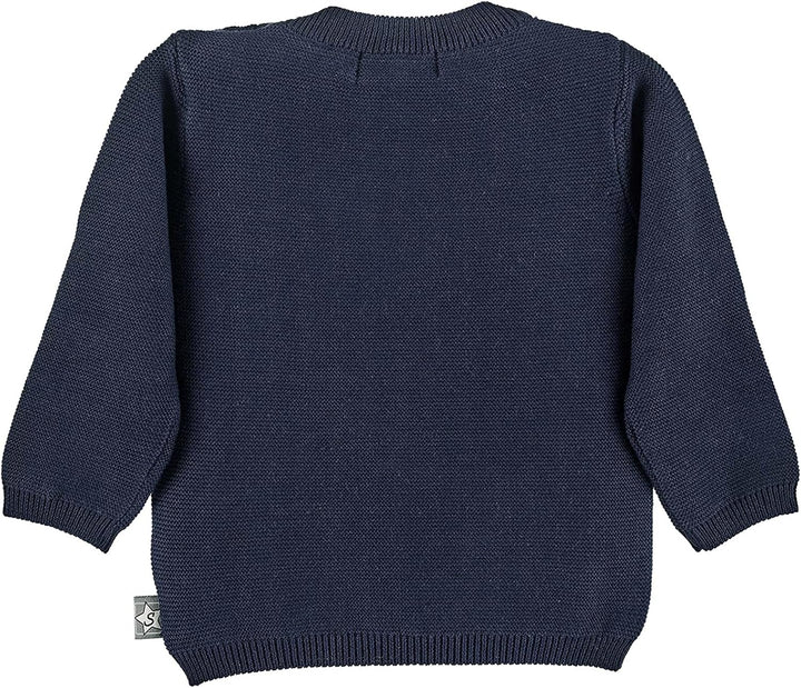 Sterntaler Jungen GOTS Strick Stern Pullover 62 Marine, 62 Marine