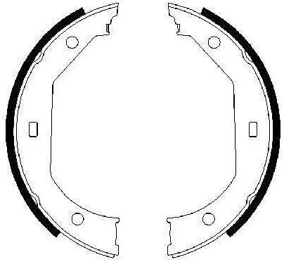 Bosch 986487607 Bremsbacke