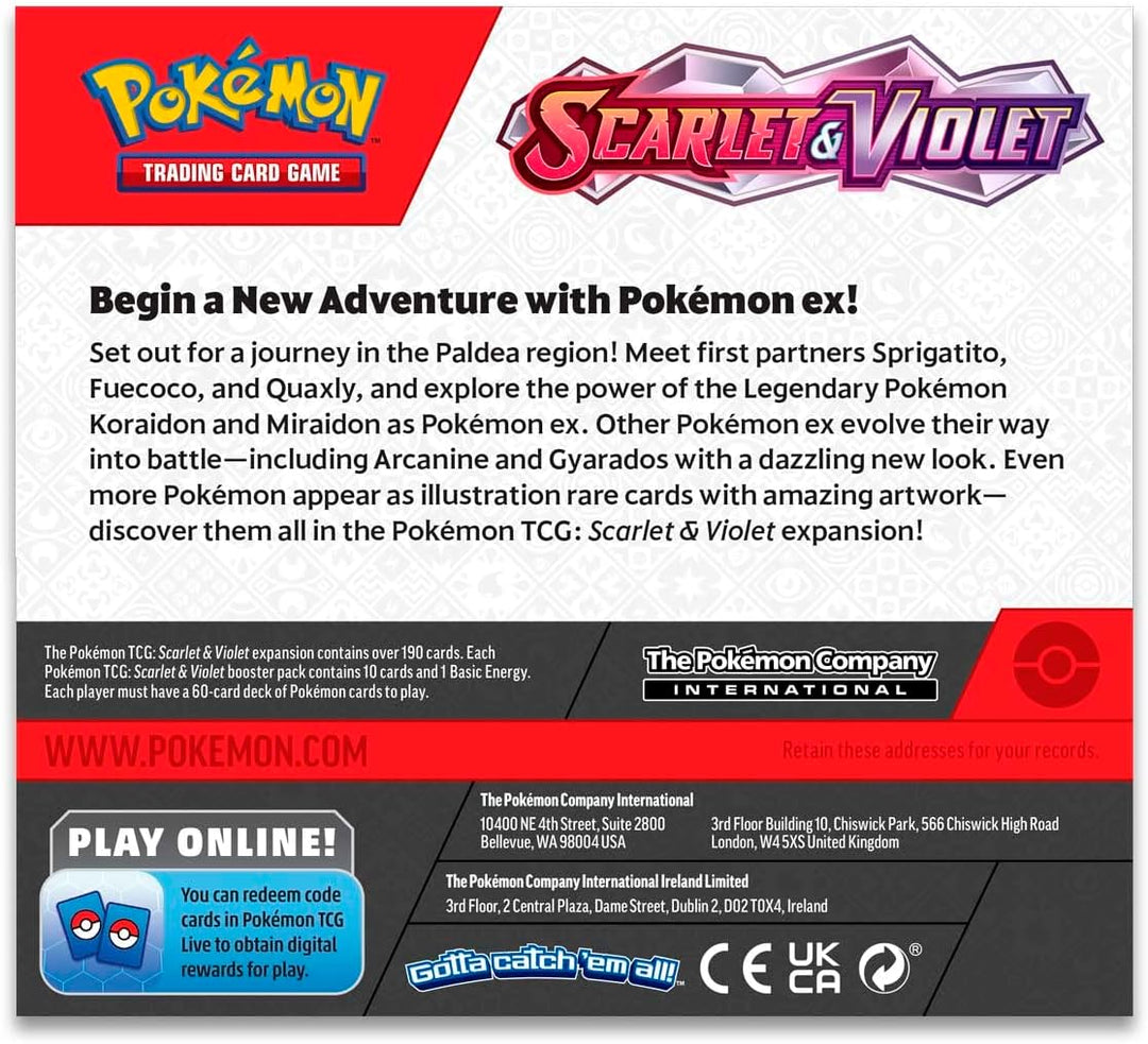 Pokémon TCG: Scarlet & Violet Booster Display Box (36 Packs) - EN Einzelbett, Einzelbett