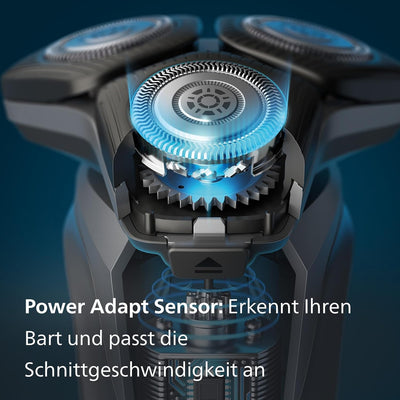 Philips Shaver Series 5000 – Elektrischer Nass- und Trockenrasierer für Herren mit ausklappbarem Tri