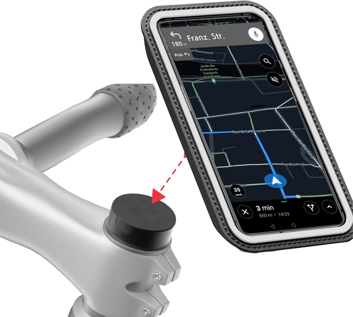 Shapeheart französische Innovation, magnetische Fahrrad-, Mountainbike-... Telefonhalterung für den