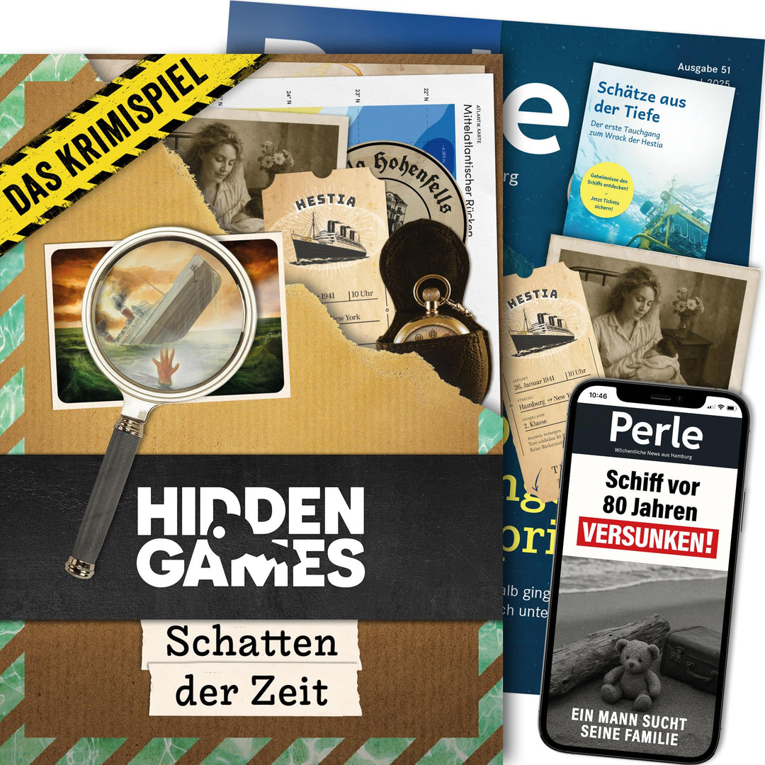 Hidden Games Tatort – Schatten der Zeit – realistisches Krimispiel – Krimi Game – Kriminalfall lösen